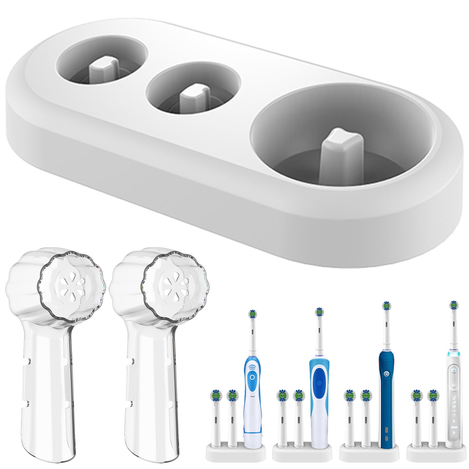 HASTHIP® Toothbrush Holder, Replacement Stand Base Compatible with Oral B Electric Toothbrush HASTHIP® Toothbrush Holder, Replacement Stand Base Compatible with Oral B Electric Toothbrush